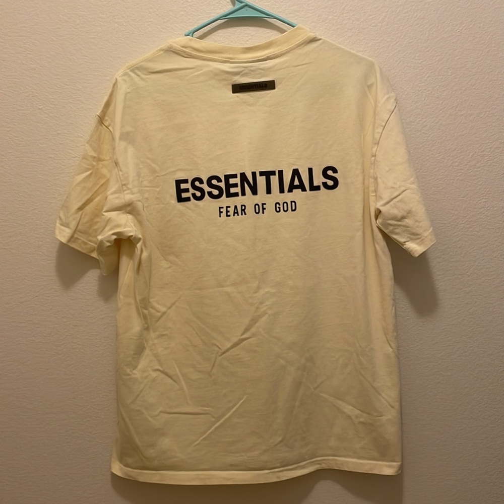 Essentials T-Shirt Light Yellow - image 3